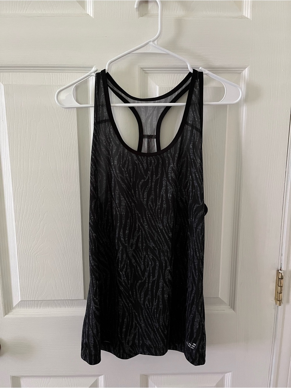 Black Racerback Sheer Tank Top — Lightweight Activewear